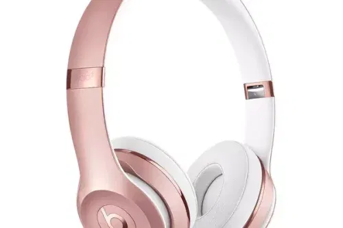 Beats Solo³ Wireless Bluetooth On-Ear Headphones with Mic/Remote, Rose Gold