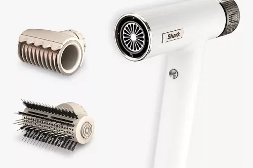 Shark HD331UK SpeedStyle RapidGloss Finisher & High-Velocity Hair Dryer for Straight & Wavy Hair, Silk