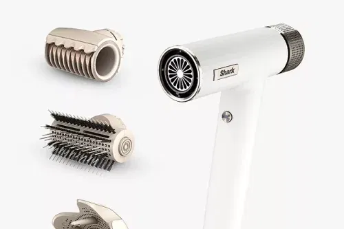 AUTO WIN - Shark HD332UK SpeedStyle RapidGloss Finisher & High-Velocity Hair Dryer for Curly & Coily Hair, SIlk - 17/01