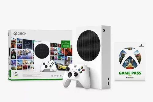 AUTO WIN - Microsoft Xbox Series S Digital Edition Console, 512GB, with Wireless Controller & 3 Months of Game Pass Ultimate, White - 20/01