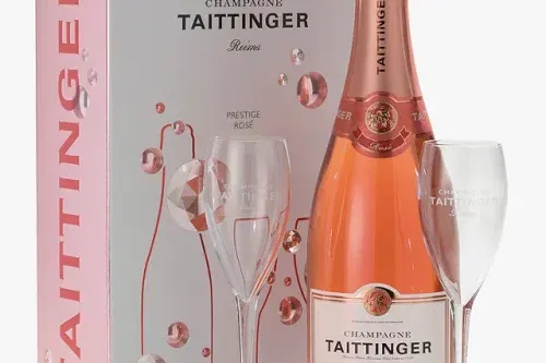 AUTO WIN - Taittinger Rose and 2 Glasses Set, 75cl - 13/01