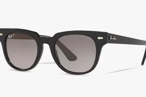 AUTO WIN-Ray-Ban RB2168 Unisex Polarised Square Sunglasses, Matte Black/Grey Gradient