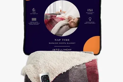 AUTO WIN - Dreamland Sherpa Tartan Heated Overblanket - 16/01