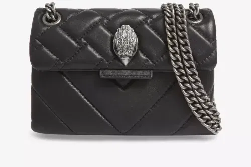 AUTO WIN -KURT GEIGER LONDON Mini Kensington leather shoulder bag
