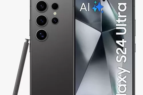 Samsung Galaxy S24 Ultra Smartphone with Bluetooth S Pen, 12GB RAM, 6.8", Galaxy AI, 5G, SIM Free, 512GB, Titanium Black