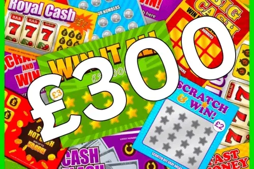 WIN £300 TO SPEND ON SCRATCH CARDS-19/02