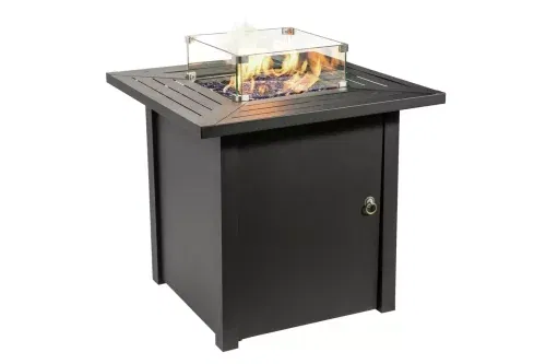 Teamson Home HF45701AA S UK Gas Fire Pit With Cover