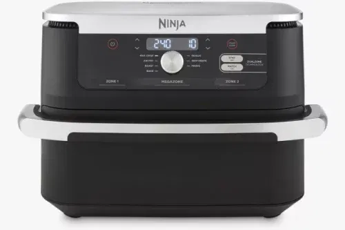 Ninja Foodi FlexDrawer Dual AF500UK Air Fryer, 10.4L, Black-  13/03