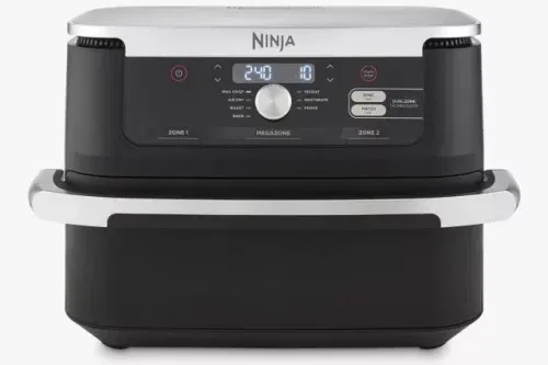 Ninja Foodi FlexDrawer Dual AF500UK Air Fryer, 10.4L, Black