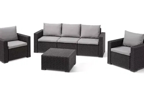 Keter California 5 Seater Garden Sofa Set - Grey