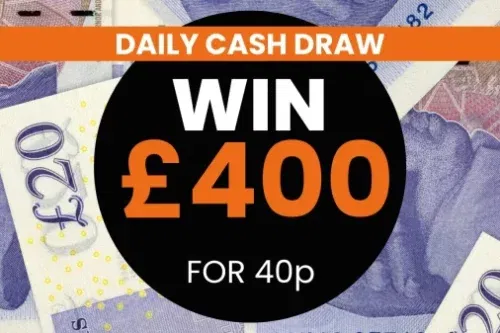 AUTO WIN-DAILY CASH DRAW – WIN £400 CASH FOR 40P-08/03
