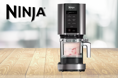 NINJA Creami NC300UK Ice Cream & Frozen Dessert Maker – Black & Silver