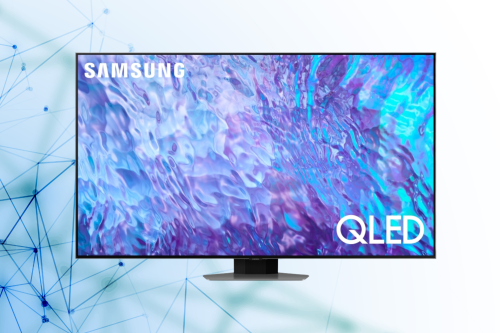 Samsung QE55Q80C (2023) QLED HDR 4K Ultra HD Smart TV, 55 inch with TVPlus & Dolby Atmos, Carbon Silver