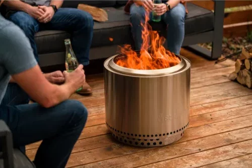 Solo Stove Bonfire 2.0 Stainless Steel Portable Smokeless Firepit & Stand