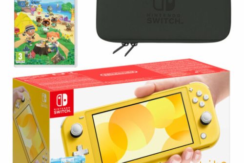 Nintendo Switch Lite (Yellow) Animal Crossing: New Horizons Pack - AUTO WIN
