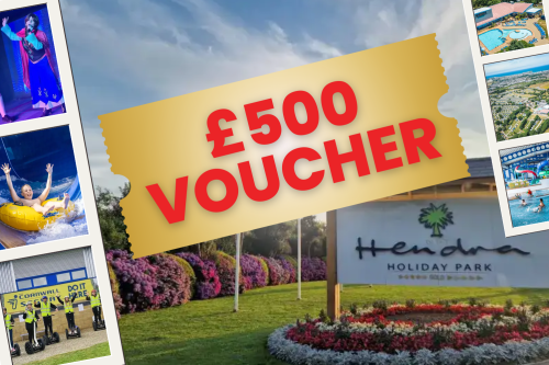 £500 voucher for Hendra Holiday Park- Cornwall 28/04