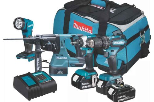 Makita DLX4138T01 18V LTX 4 Piece Cordless Tool Kit with 3x 5Ah Batteries (4 Pieces)