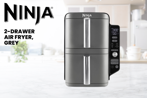 Ninja Double Stack XL 2-Drawer Air Fryer, Grey