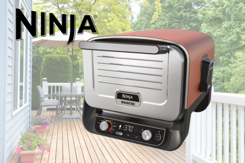 Ninja Woodfire Outdoor Oven, Pizza Oven & Smoker, Terracotta