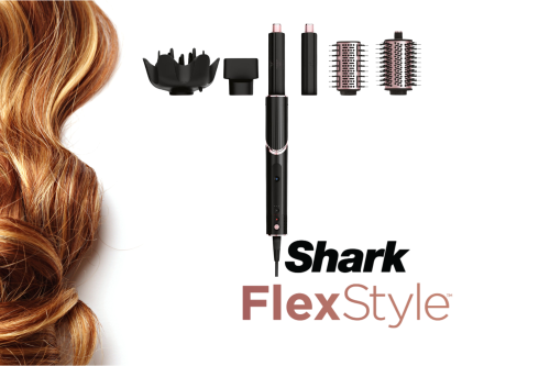 Shark FlexStyle 5-in-1 Air Styler & Hair Dryer with Storage Case - Black/Rose Gold [HD440UK]