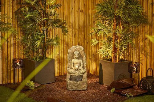 Yendra Water Feature with Lights-AUTO WIN