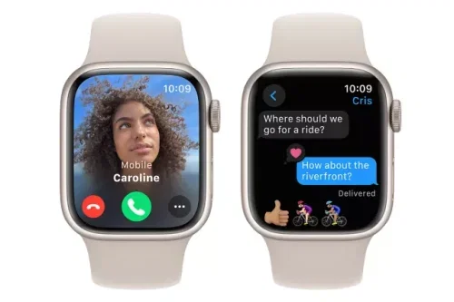 Apple Watch Series 9 GPS, 41mm, Aluminium Case, Sport Band, Small-Medium, Starlight-AUTO WIN