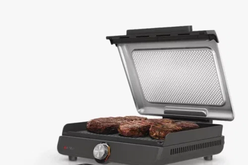 Ninja Sizzle Low Smoke Indoor Grill & Flat Plate, Black