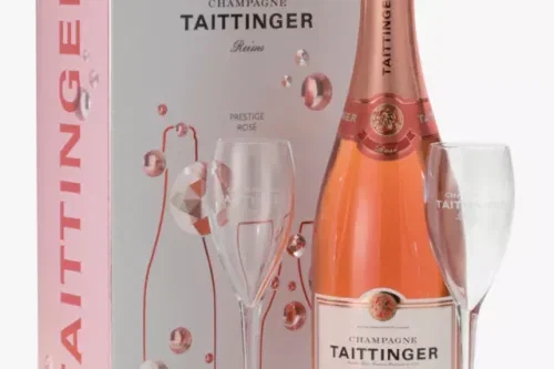 Taittinger Rose and 2 Glasses Set, 75cl-AUTO WIN