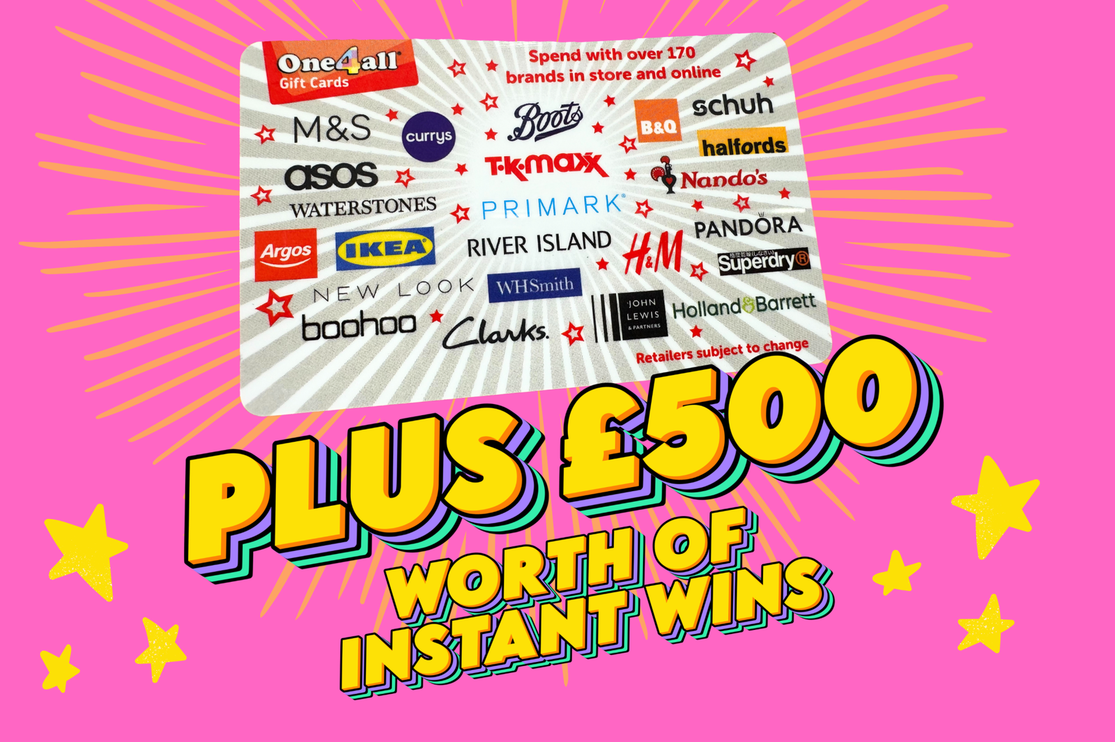 £100 One4All VOUCHER! PLUS £500 WORTH OF INSTANT WINS! - Competition Fox