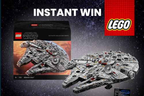 LEGO MILLENIUM FALCON OR £500 CASH! PLUS INSTANT WINS WORTH £500- AUTO WIN