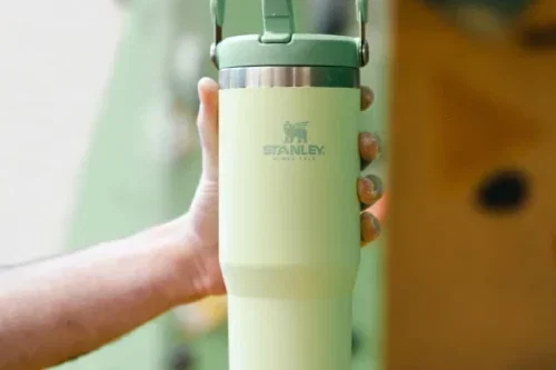 STANLEY FLIP STRAW STAINLESS STEEL LEAK-PROOF TUMBLER, CITRON AUTO WIN 27/06