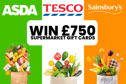 WIN £750 SUPERMARKET GIFT CARDS