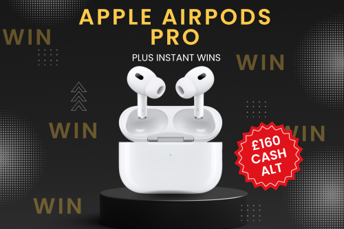 Apple AirPods Pro 2nd Generation OR £160 CASH ALT + INSTANT WINS -AUTO WIN- 02/06