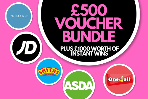 £500 VOUCHER BUNDLE, PLUS £1000 WORTH OF INSTANT WINS! 01/07- AUTO WIN