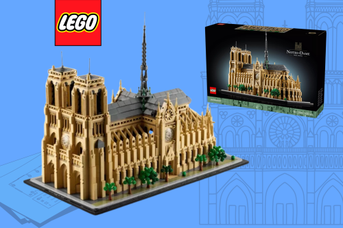 LEGO Architecture Landmarks Collection 21061 Notre-Dame de Paris Cathedral Construction Set -Auto win