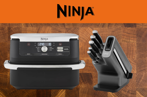 NINJA Foodi FlexDrawer Air Fryer & StaySharp Knife Set -AUTO WIN- 2/07