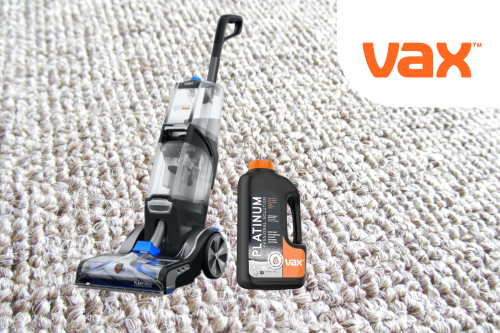 Vax Platinum Smartwash Carpet Cleaner & Vax Platinum Professional Carpet Cleaning Solution, 1.5L