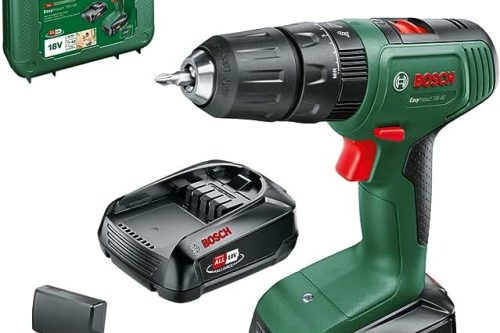 FOX GIVEAWAY-Bosch Home and Garden Cordless Combi Drill EasyImpact 18V-40 (2 batteries, 18 Volt System, in carrying case)