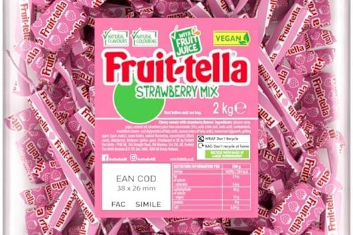 🦊FRUITTELLA SWEETS - CHEWY STRAWBERRY MIX(2KG BULK BAG)- 2 WINNERS AUTO WIN - 31/07