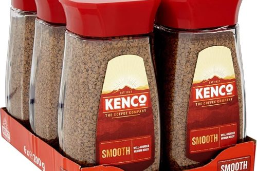 🦊Kenco Smooth Instant Coffee 200g (Pack of 6 Jars, Total 1.2kg) - auto win