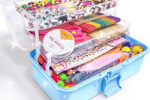🦊3000+ PCS ART AND CRAFT BOX FOR KIDS- 2 WINNERS- AUTO WIN #4