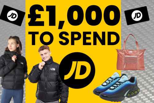 WIN £1000 TO SPEND AT JD SPORTS
