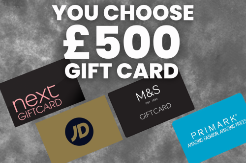 £500 NEXT OR M&S OR JD OR PRIMARK GIFT CARD!
