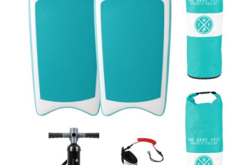 Two Bare Feet Boarding Co. 44" Inflatable Bodyboard Double Pack (Teal)- AUTO WIN #2