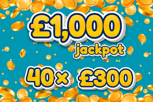 🦊40x £300 Instant Wins & £1,000 Jackpot- AUTO WIN - 03/08