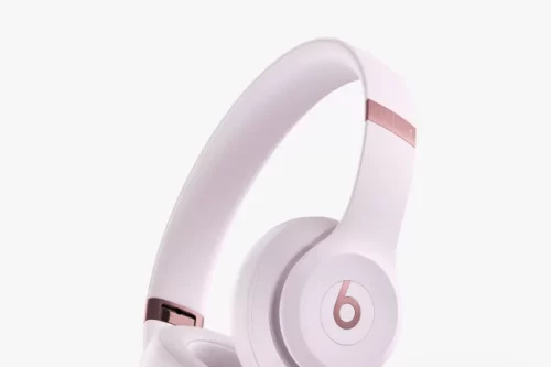 Beats Solo 4 Wireless Bluetooth On-Ear Headphones with Mic/Remote, Cloud Pink