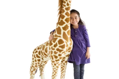 🦊Melissa & Doug Giraffe Plush Soft Toy -AUTO WIN