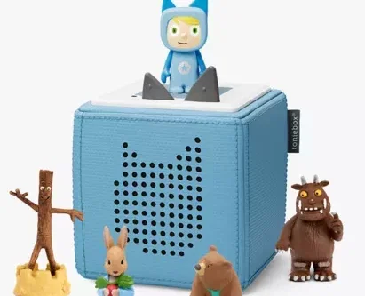 Tonies Toniebox Starter Set with 4 Audio Characters Bundle, Blue- AUTO WIN
