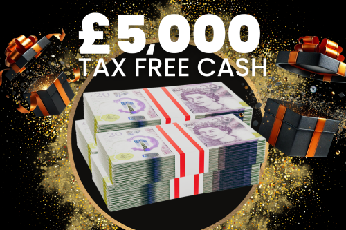 WIN £5,000 Tax Free Cash-14/08