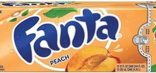 🦊Fanta Naturally Flavoured American Soft Drink Soda 12 x 355ml | Pineapple | Peach | Strawberry -AUTO WIN